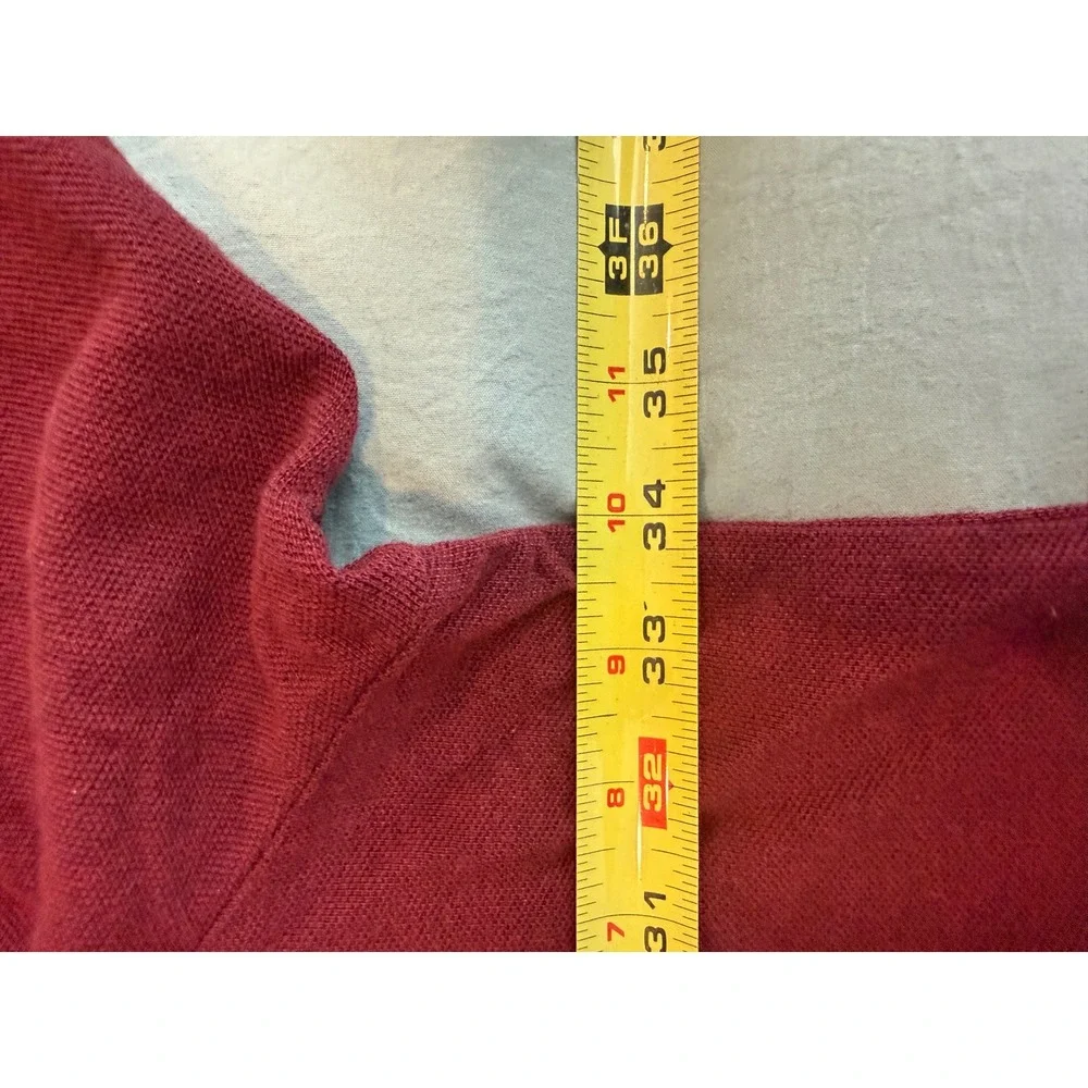 Polo Ralph Lauren Mens Long Sleeve‎ Polo Shirt Red Mesh 5XB Big & Tall NWT